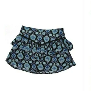 TOBI Mini Skort Skirt  Size S Floral Blue Black Women's  - Picture 1 of 3