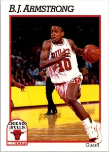 1991-92 Hoops Chicago Bulls Team Night Sheet SGA #NNO B.J. Armstrong - Picture 1 of 2