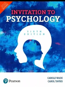 Invitation To Psychology Sixth 6th Edition 6e By Carole Wade NEW Intl Paperback - Picture 1 of 1