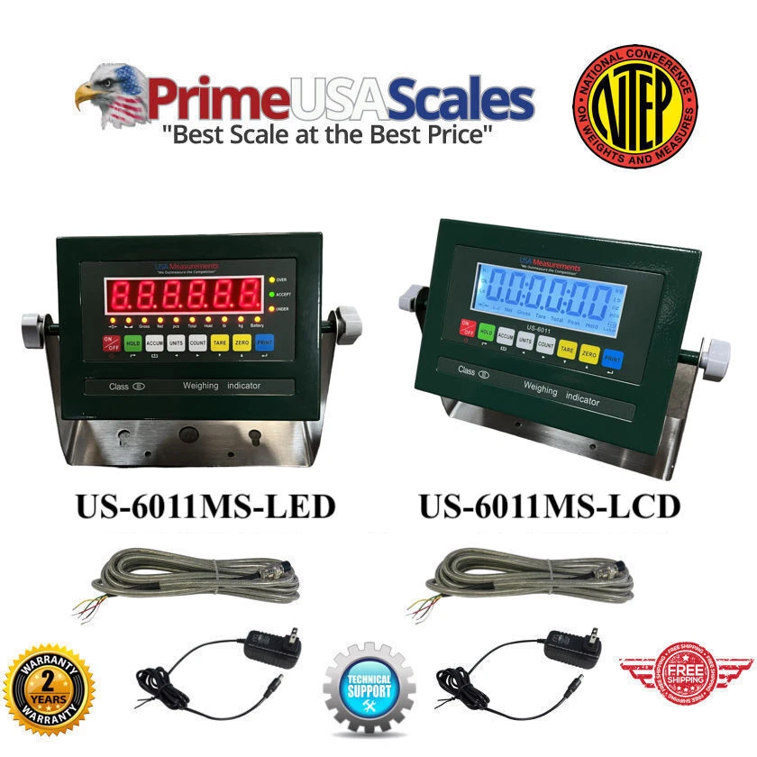 Indicator Scale Display Head Brain USM US-6011MS-LCD Weighing US-6011MS-LED - Image 1 of 4