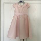 Girls MONSOON Dress Occasion Party Light Pink Lined Age 6-7 yrs