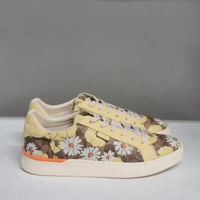 Coach Lowline Coated Canvas Vanilla Womens Size 9.5B - Image 1 of 4