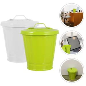 2 Pcs Can Lids Convenient Waste Container Trash Bin Small Garbage - Picture 1 of 12
