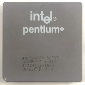 Intel Pentium 133 MHz Desktop CPU Processor- SY022 - Picture 1 of 2