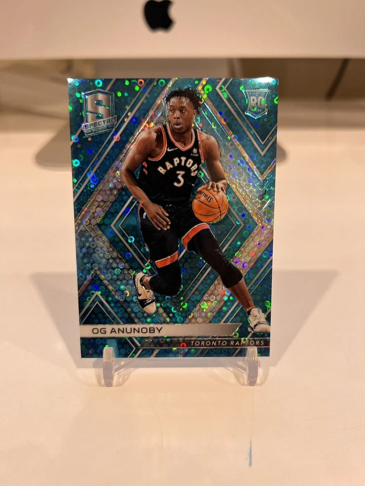 2017-18 Panini Spectra Neon Blue OG Anunoby Rookie 06/99 - Image 1 of 2