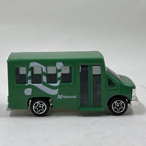 1999 Matchbox MB372 Chevy Transport Bus - National Shuttle Green Speedy Delivery - Picture 1 of 10
