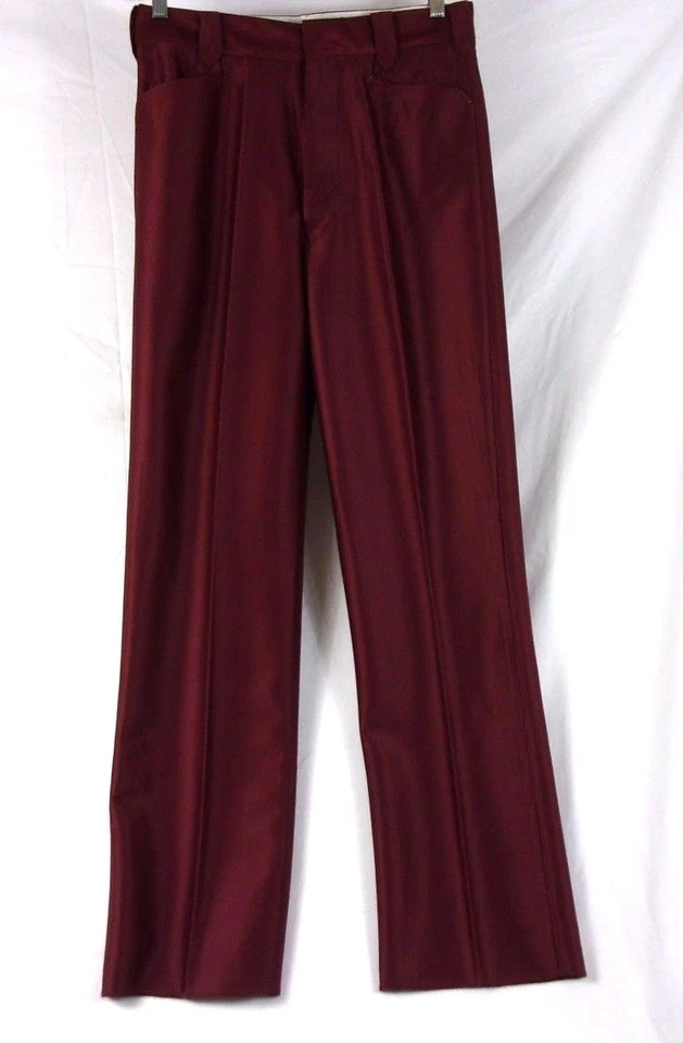 Wild Horse Bronco Western Style Cowboy Dress Pants Burgandy P-1001 Size 33  270H - Image 1 of 3