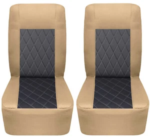 Fundas de asiento de algodón para autocaravana autocaravana cámper con puntada de diamante para Winnebago Vista - Imagen 1 de 20
