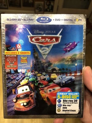 Cars 2 (Blu-ray/ 3D Blu-Ray/DVD, 2011, 5-Disc Set, Digital Not Redeemable) - Image 1 of 3