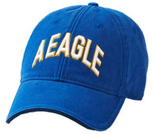 American Eagle Herren blau gelb 90er Logo Baseball Vater Mütze Kappe Einheitsgröße, 8376-2 - Bild 1 von 2