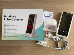 Handheld Pulsoximeter Puls Blut Sauerstoff Pulsmessgeräte Fingerpulsoximeter DE - Bild 1 von 5