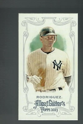 Alex Rodriguez 2013 Topps Allen and Ginter Mini A and G Back Card# 328 - Image 1 of 4