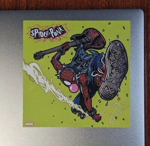 Spider Punk Aufkleber Hobie Spiderman Spiderverse Marvel Comics Vinyl 3,5x3,5" - Bild 1 von 2