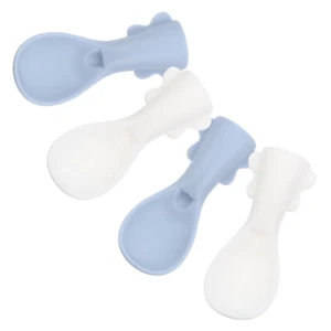 4 Pcs Baby Bag Spoon Set Tableware Spoons Toddler Food Pouch Attachment - Picture 1 of 12