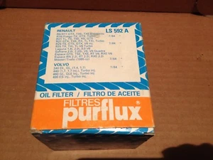 Filtro de aceite PURFLUX LS592A para coches clásicos Renault R9 R11 R18 R21 R25 Volvo 340 480 - Imagen 1 de 3