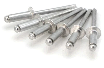ALBANY COUNTY FASTENERS Aluminum Pop Rivets 1/8 Diameter #4 All Aluminum Blind Rivets - Select Grip