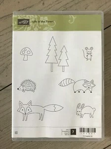 STAMPIN UP LIFE IN THE FOREST STAMP SET OF 7 STAMPS - Picture 1 of 1