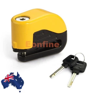 Motorcycle Bike Brake Disc Lock Secrity Alarm 10mm pin for Yamaha street scooter - Picture 1 of 2