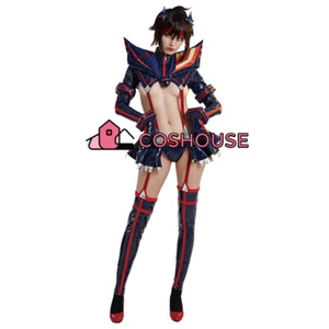 Women Ryuko Matoi Hollow Out Sexy Bodysuit Halloween Cosplay Costume with Wings - Picture 1 of 12