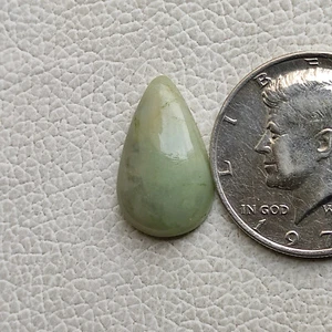 Natural green colour aquamarine cabochon aquamarine gemstone for jewelry R13179 - Picture 1 of 5