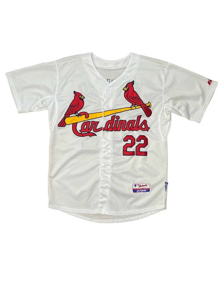 Camiseta Majestic Jason Heyward de los Cardenales de San Luis Auténtica Talla 40 #22 Para Hombre MLB Foto 1 de 4