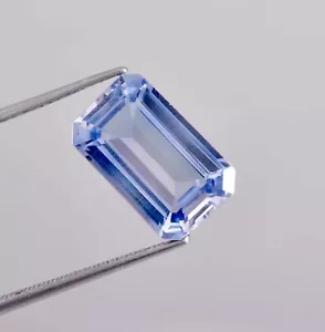 Acquamarina blu naturale 13 x 8 mm 6,40 ct difetti pietra preziosa sfusa certificata GIT - Foto 1 di 7