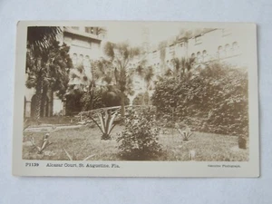 St Augustine Florida FL RPPC Photo Alcazar Court Underwood and Underwood Photo - Picture 1 of 2
