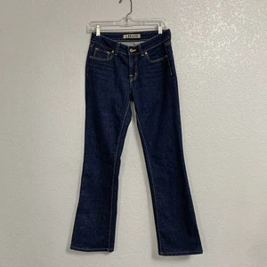 J Brand Jeans Women 28 Scarlett  Bootcut Low Rise Dark Ink Hemmed - Picture 1 of 17