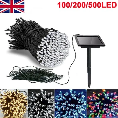 100-500 LED Solar Powered Fairy Garden Lights String Outdoor Party Wedding Xmas - Image 1 of 4
