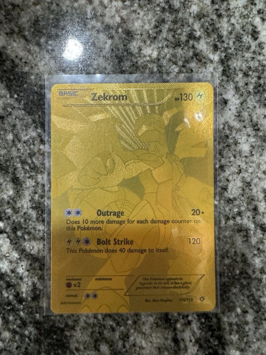 Zekrom Pokémon TCG Secret Rare Individual Collectible Card Game