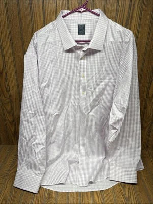 Pronto Uomo Light Pink/White Dress Shirt Size 19 34/35 - Very Clean - Image 1 of 4