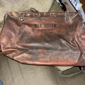 Bell System Klein-Buhrke Tool Bag Vintage Restoration Candidate Patina Used - Picture 1 of 6