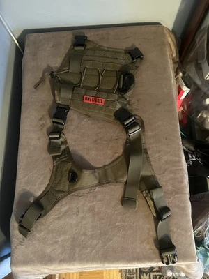 OneTigris Perro K9 Chaleco Táctico Arnés Aire Malla Sin Tirar Talla Grande Ranger Verde Foto 1 de 4