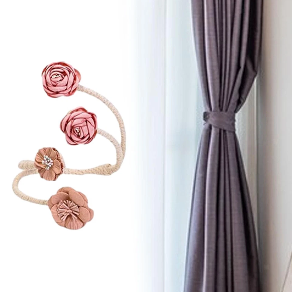 Clip de retención de cortina adorno cortina accesorios flor artificial moderno Foto 1 de 1