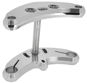 Rastrillo cromado Billet 3 grados 41 mm triple árbol estilo pirámide (36212) - Imagen 1 de 1