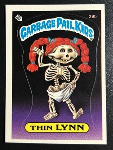 1985 Topps Garbage Pail Kids GPK Card First Series 1 OS1 Matte 29b Thin Lynn - Bild 1 von 7