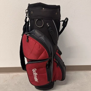 Golfmate Golfschläger Cart Bag 6 Way Divider schwarz rot leicht 13 Taschen - Bild 1 von 8