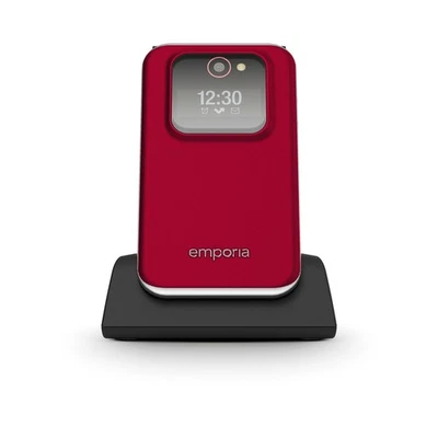 Emporia JOY 2G 2025 Handy Seniorenhandy Klapphandy Notruffunktion SOS Rot