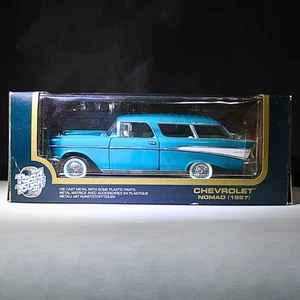 Road Tough Diecast Collection 1:18 Scale Teal 1957 Chevrolet Nomad Wagon - Picture 1 of 4