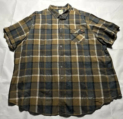 SOLARIS Outdoors Plaid Mens SS Button Front Shirt Sz 3XB FREE SHIPPING - Image 1 of 4