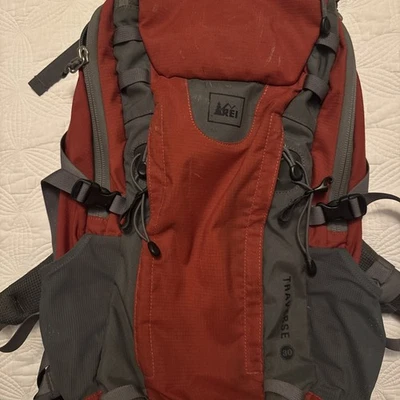 REI Co-op Traverse 30 Hiking Day Backpack Grey & Orange Hiking Bag Excellent - Image 1 of 4