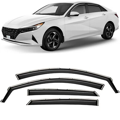 Parasoles de lluvia protectores de viento para Hyundai Elantra 2021-2026 Foto 1 de 4