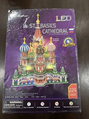 The St. Basil's Cathedral Led 3D Puzzle Cubic Fun L519H NEW! - Image 1 of 4