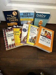 Lot of 8 EXPECTING DAD Father 2 Be Baby Pregnancy Childbirth Parenting Books NEW - Picture 1 of 9