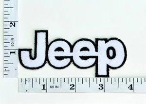 Embroidered Patch - Black/White - Off Roading - 4X4 - Jeep - NEW - Iron-on - Picture 1 of 1