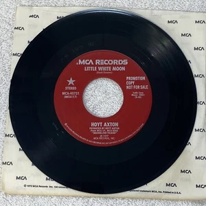 Hoyt Axton – Little White Moon - Single 45rpm PROMO Record - Bild 1 von 3