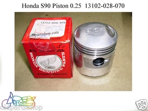 Honda S90 CL90 L90 SL90 Piston 0.25 NOS ATC90 CM91 1st Over Size 13102-028-070 - Picture 1 of 8