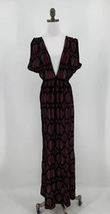 Maxi abito donna Missoni multicolore zig zag elasticizzato scollo a V schiena bassa tg 2 nuovo con etichetta - Foto 1 di 10