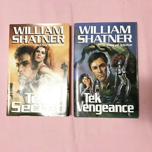 William Shatner, TekWar series, Tek Vegence & Tek Secret 1993, 1st Edition 2 Lot - Picture 1 of 5