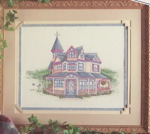 True Colors Nob Hill Mansion Victorian Painted Lady Cross Stitch Pattern Booklet - Picture 1 of 2